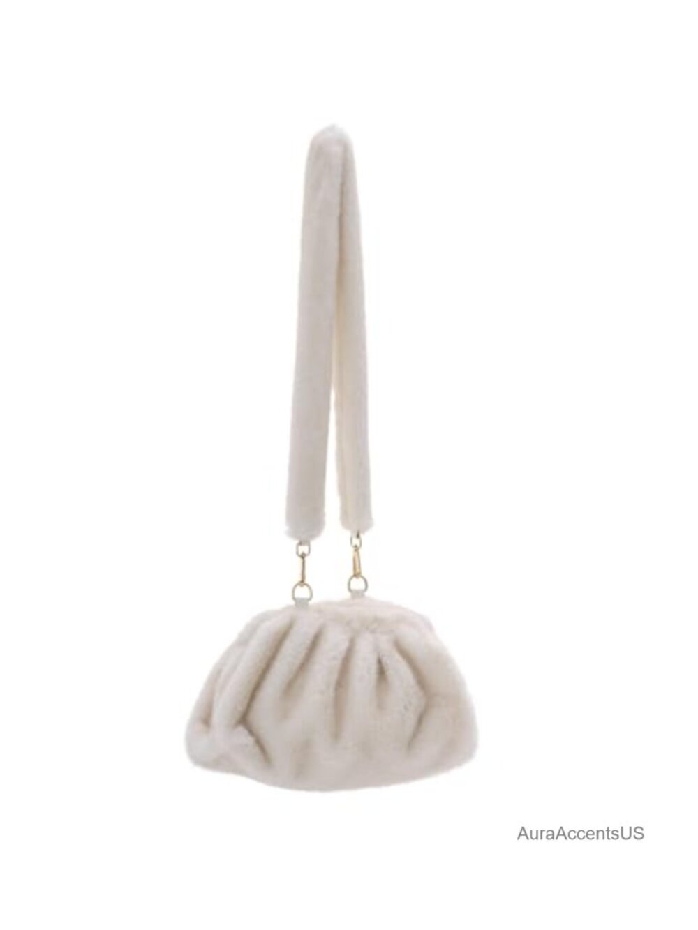 Faux Fur Shoulder Bag Fuzzy Hobo Purse Plush Crossbody Handbag